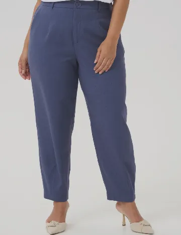 Pantaloni Kaffe Curve, albastru Albastru