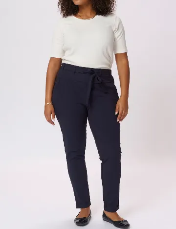 Pantaloni Kaffe Curve, bleumarin Albastru
