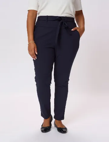 Pantaloni Kaffe Curve, bleumarin Albastru