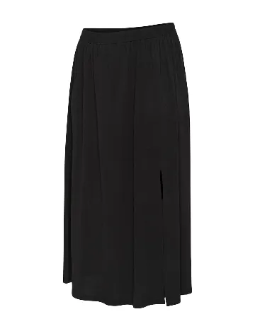 Fusta Kaffe Curve, negru Negru