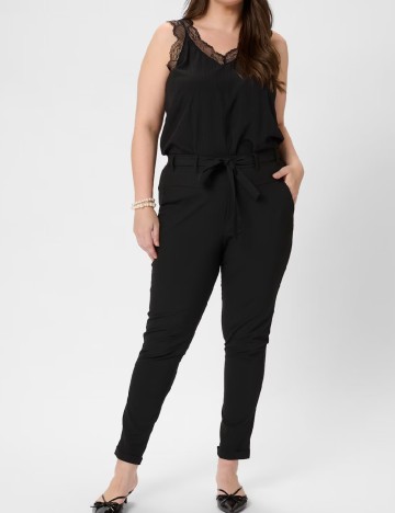 Pantaloni Kaffe Curve, negru
