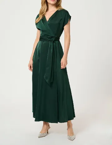 Rochie lunga Cream, verde Verde