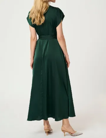 Rochie lunga Cream, verde Verde
