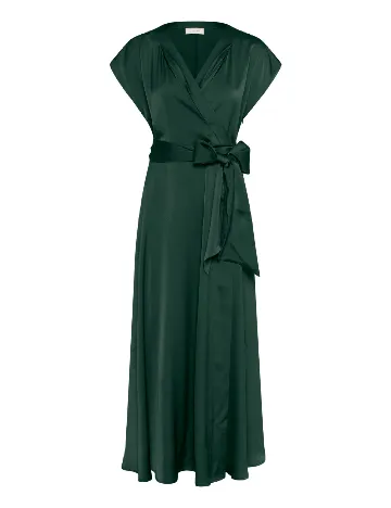 Rochie lunga Cream, verde Verde