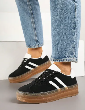 Adidasi SHEIN, negru Negru