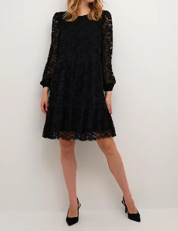 Rochie scurta Cream, negru Negru