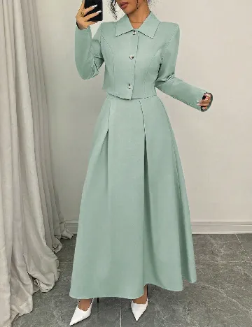 Compleu SHEIN, verde deschis Verde
