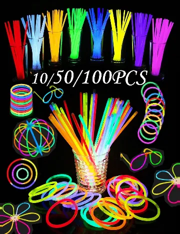 Set 100 bratari luminoase SHEIN, mix culori Mix culori