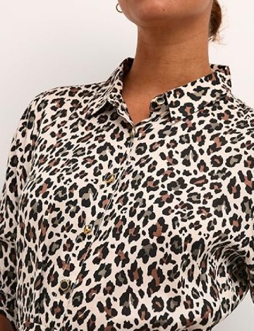 Rochie lunga Kaffe, animal print