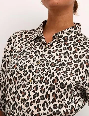Rochie lunga Kaffe, animal print Animal print