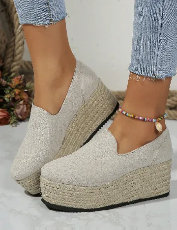Espadrile SHEIN, bej Crem