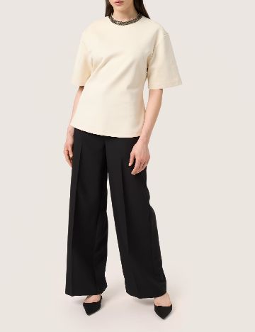 Tricou Soaked In Luxury, crem