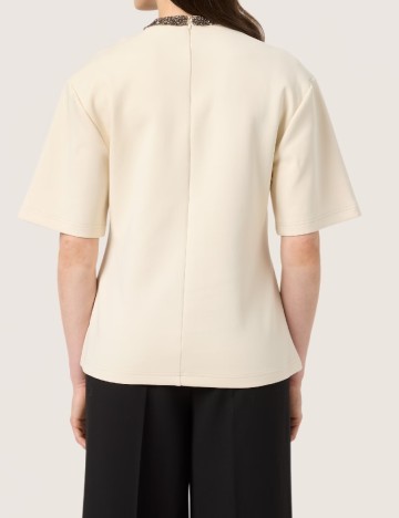 Tricou Soaked In Luxury, crem