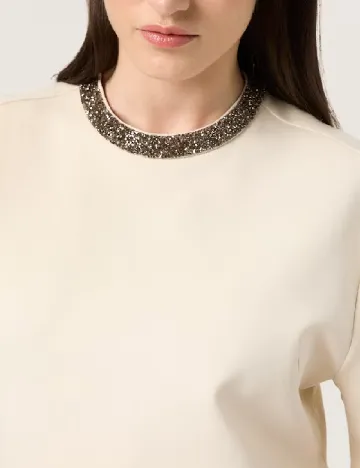 Tricou Soaked In Luxury, crem Crem