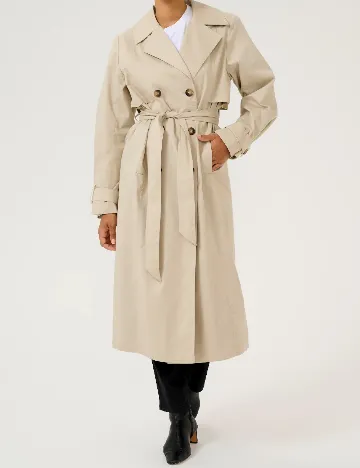 Trench Kaffe, crem Crem