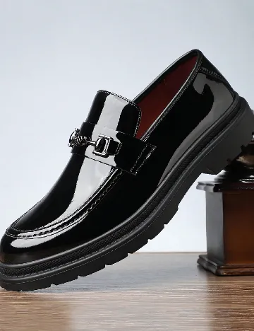 Mocasini SHEIN, negru Negru