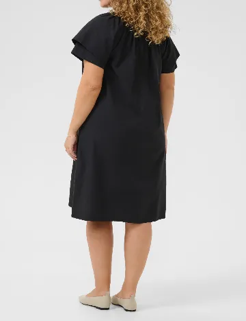 Rochie medie Kaffe Curve, negru Negru