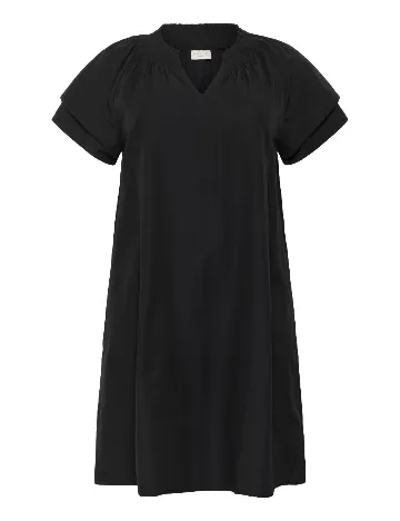 Rochie medie Kaffe Curve, negru Negru
