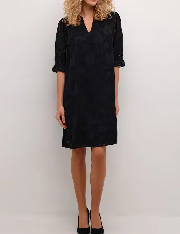 Rochie scurta Cream, negru Negru