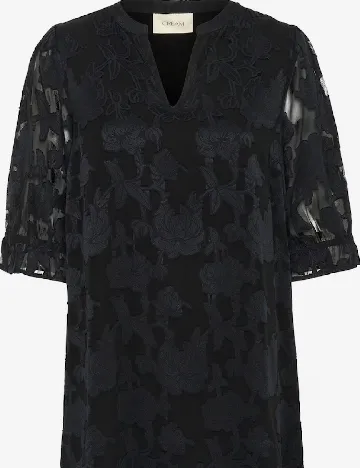Rochie scurta Cream, negru Negru