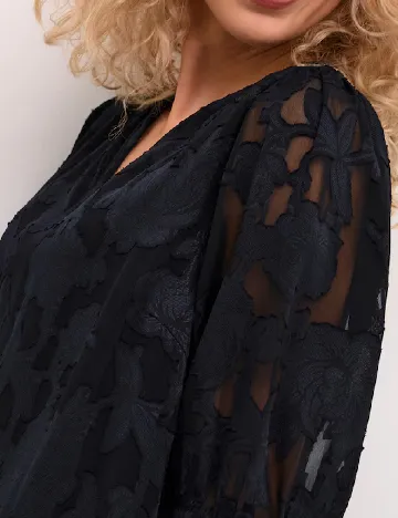 Rochie scurta Cream, negru Negru