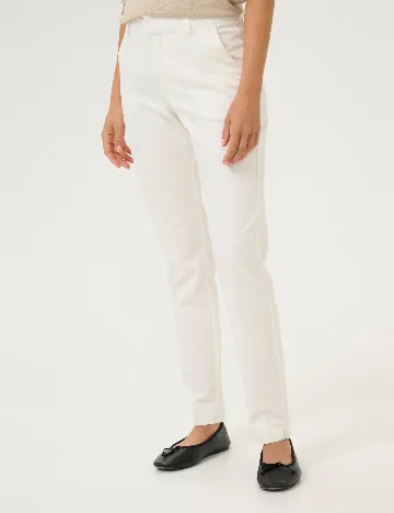 Pantaloni Kaffe, alb Alb