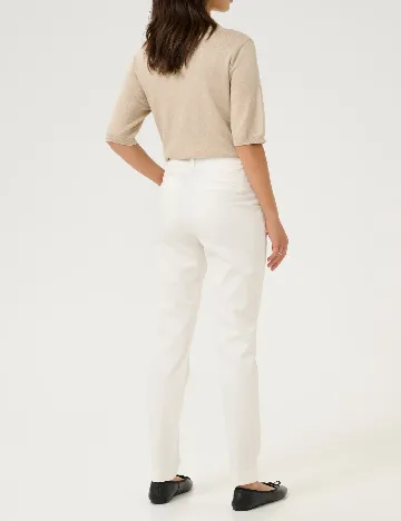 Pantaloni Kaffe, alb Alb