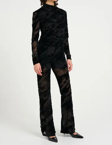 Pantaloni Gestuz, negru Negru