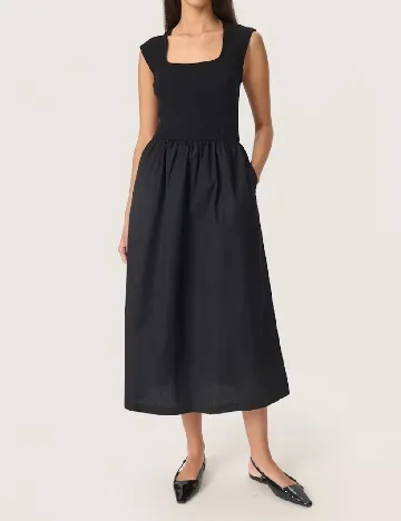 Rochie medie Soaked In Luxury, negru Negru