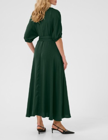 Rochie lunga Cream, verde