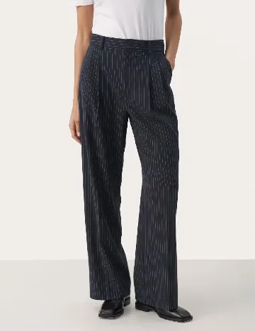 Pantaloni Part Two, bleumarin Albastru