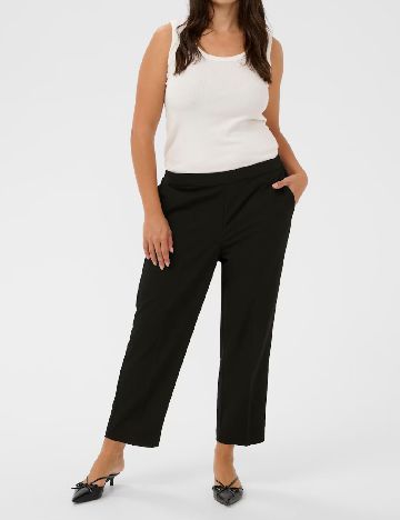 Pantaloni Kaffe Curve, negru