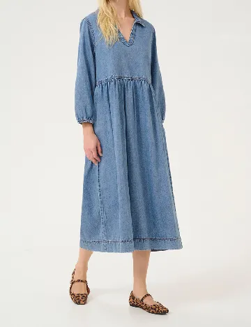 Rochie medie Culture, albastru Albastru