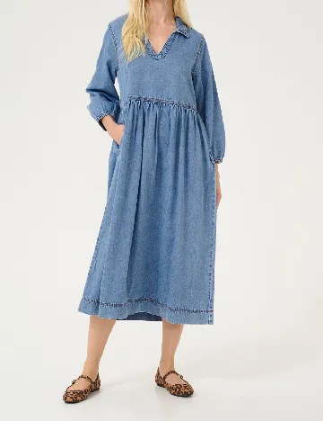Rochie medie Culture, albastru Albastru