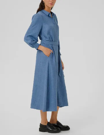 Rochie medie Kaffe, albastru Albastru
