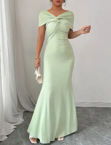Rochie lunga SHEIN, verde deschis Verde