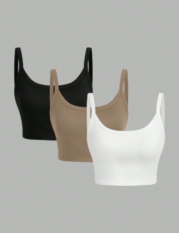 Set bustiere 3 bucati SHEIN, mix culori