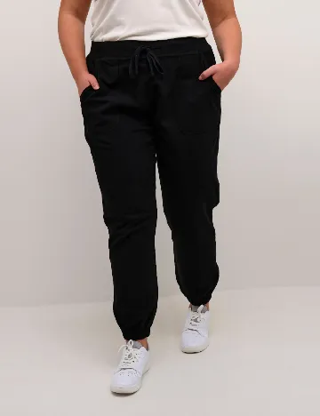 Pantaloni Kaffe Curve, negru Negru