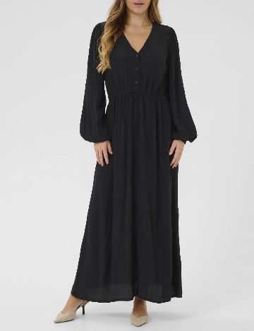 Rochie lunga Kaffe, negru