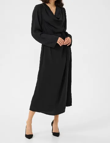 Rochie lunga Kaffe, negru Negru