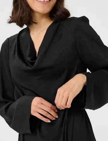 Rochie lunga Kaffe, negru Negru