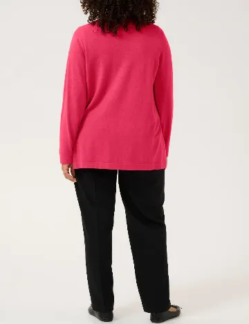 Cardigan Kaffe Curve, roz Roz