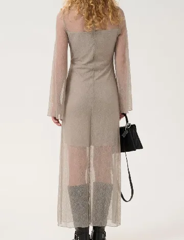 Rochie lunga Gestuz, gri Gri