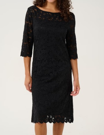 Rochie medie Cream, negru