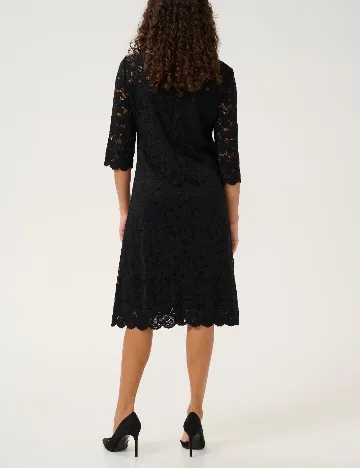 Rochie medie Cream, negru Negru