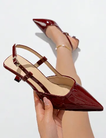 Pantofi SHEIN, visiniu Rosu