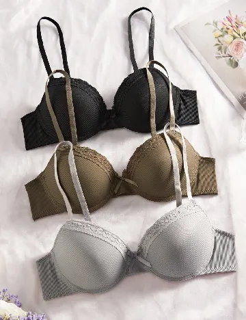 Set sutiene 3 bucati SHEIN, mix culori Mix culori