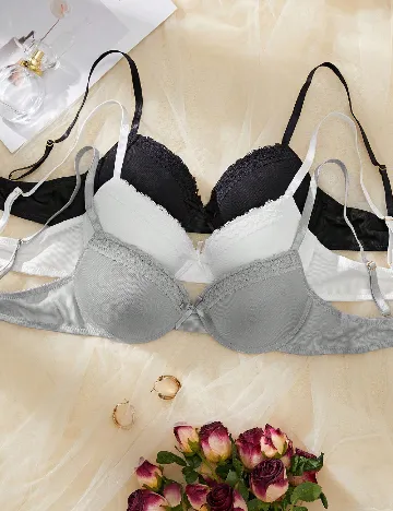 Set sutiene 3 bucati SHEIN, mix culori Mix culori