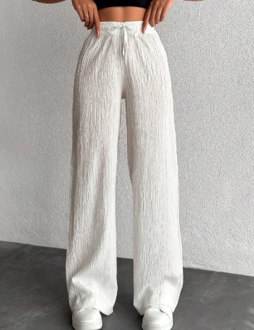 Pantaloni SHEIN, alb
