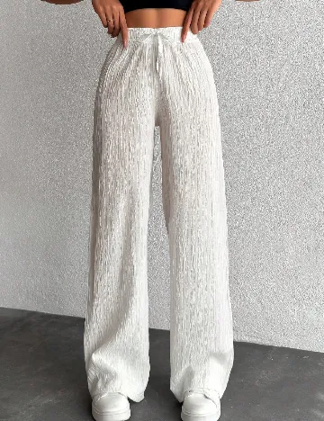 Pantaloni SHEIN, alb Alb
